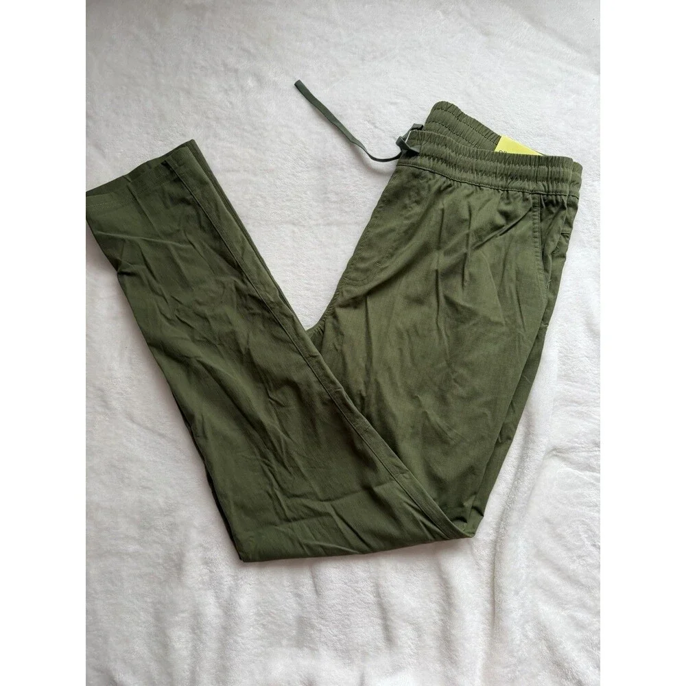 All in Motion Men’s Green Jogger Pants Nylon Stretch Drawstring M 28